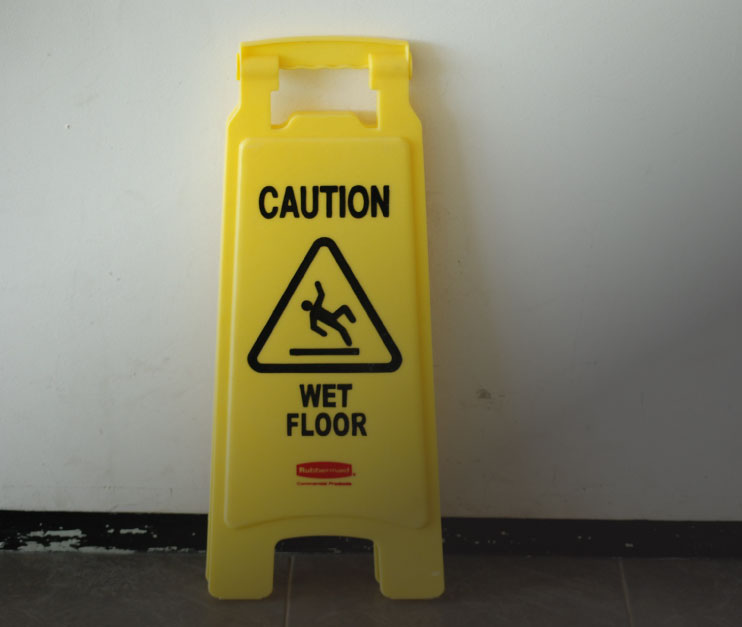 wet floor sign