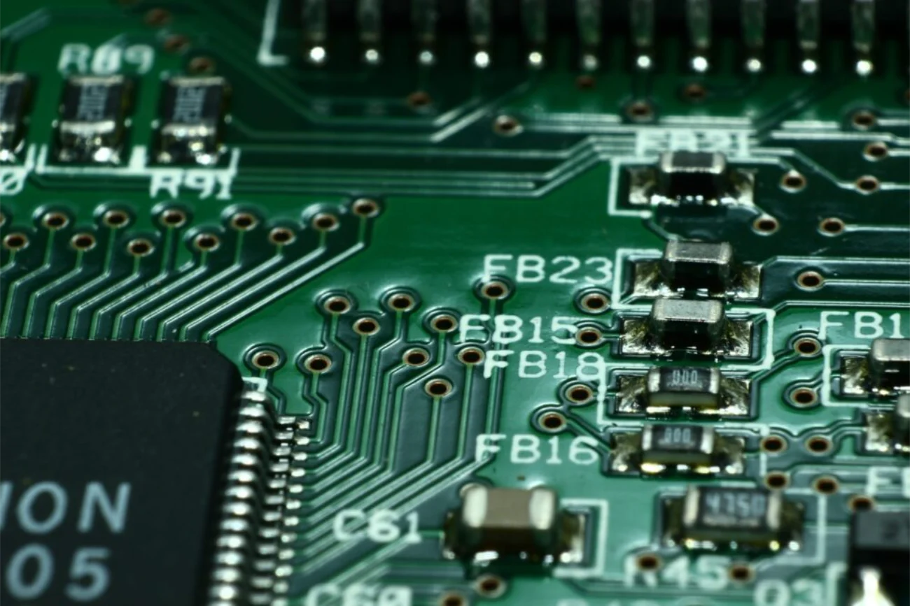 Defective product circuit board illustrating product liability lawsuit details.