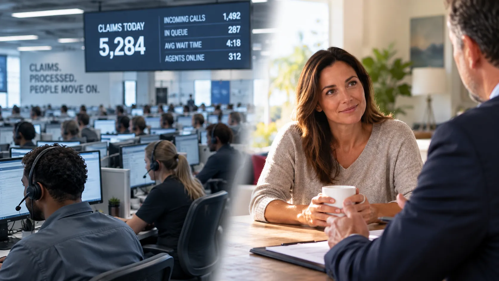 A call center vs real attention from an attorney
