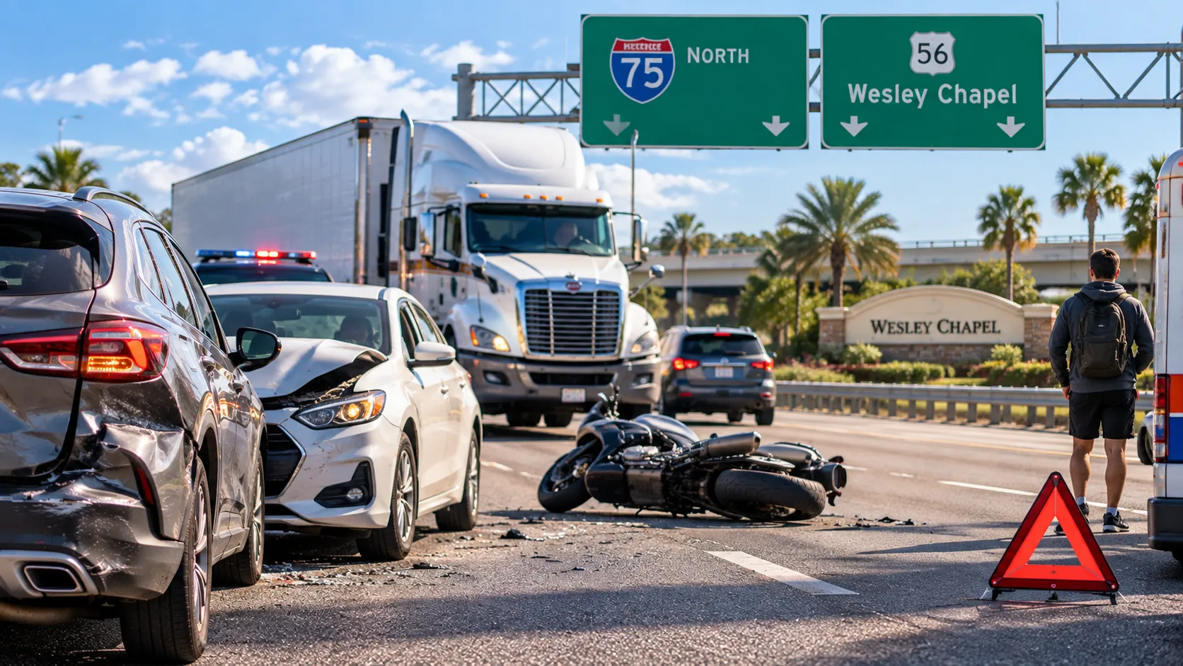 A wide range of vehichle accidents in Wesley Chapel